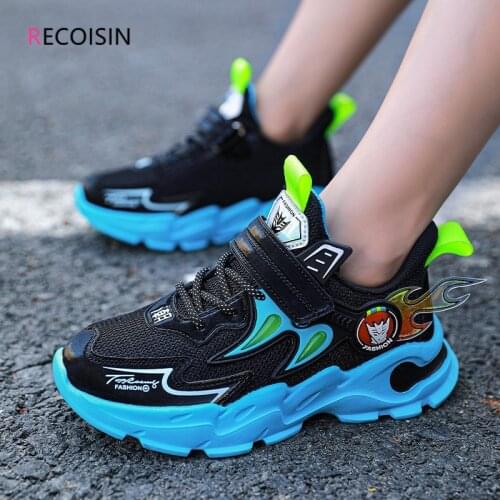 RECOISIN High Quality Brand Sports Shoes For Boys Fashion Running Sneakers Kids Boys Shoes Casual Children Shoe Chaussure Enfant