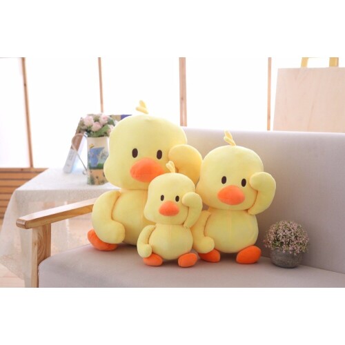 Lovely yellow duck plush toy new style duck soft doll throw pillow birthday gift h0785
