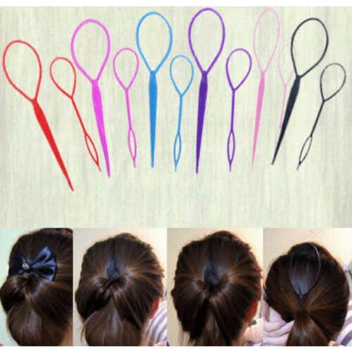 Fashion Topsy Tail Hair Braid Ponytail Hair Accessory Maker Styling Tool Hot New Hair Style Tool