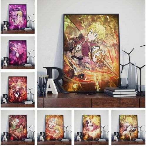 5D Diamond Painting Kit THE Seven Deadly Sins Classic Japanese Anime Full Square Embroidery Mosaic Cross Stitch Kits Home Decor