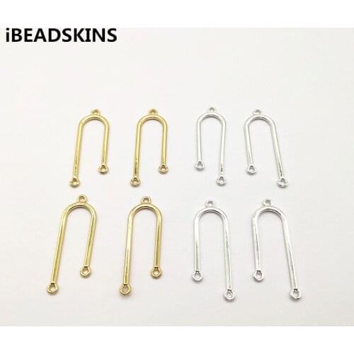 New arrival! 41X16mm 100pcs n-shape charm for Stud earring,earrings accessories,Earring parts,hand Made Jewelry DIY