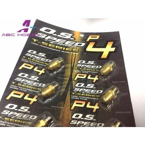 NEW O.S. SPEED os Glow Plug OS NO.4 P4 Gold High performance T-SERIES On-Road Nitro Glow Plug Engine Parts RC Car