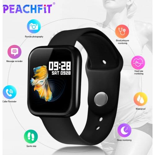 PEACHFIT P70 Smart Watch Blood Pressure Heart Rate Monitor IP68 Fitness Bracelet Watch Women Men Smartwatch for IOS Android
