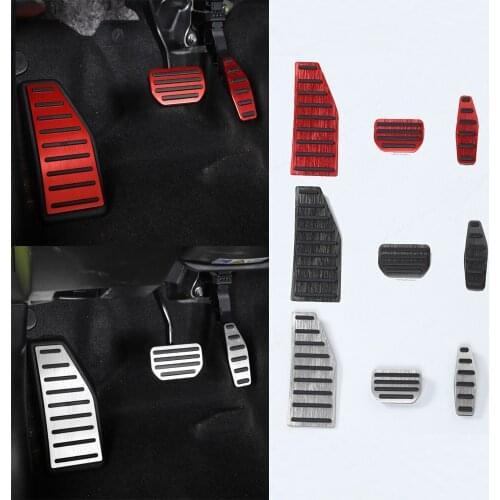 Interior Car Foot Rest Gas Brake Pedal Pad Decoration Cover Accessories for Suzuki Jimny 2019 2020 2021 Automatic Model