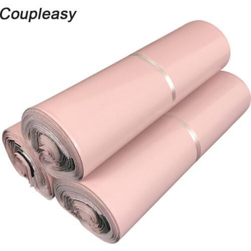 100Pcs 9 sizes Light Pink Courier Bag Self-Seal Adhesive Storage Bag Poly Plastic Envelope Mailer Postal Mailing Bags