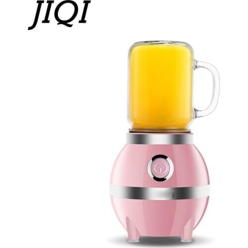 JIQI 400ml Vegetable Fruit Juicer Extractor 200W DIY Milkshake Ketchup Jam Maker Puree Smoothie Blender Ice Crushers