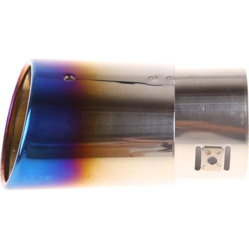 Universal Stainless Steel Car Rear Round Exhaust Pipe Tail Throat Muffler Tip