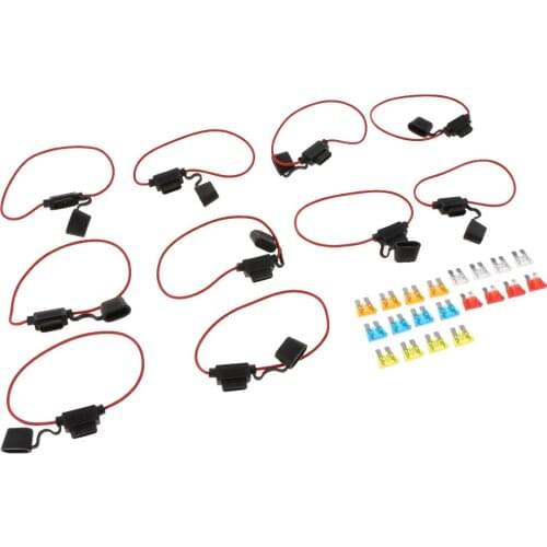 Inline 14AWG Blade ATM Medium Fuse Holder for Car Boat Truck