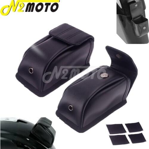 1 Piar Motorcycle Leather Removable Pouch Storage Bags Saddlebag Side Case Pockets for Honda Goldwing GL1800 2018-2019 UTV Car
