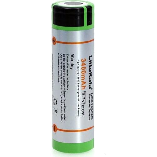 1 pcs. new original 18650 Liitokala NCR18650B 3400 mAh rechargeable lithium battery