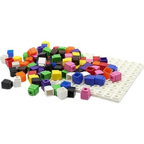 100 PCS Square Stacking Blocks Geometrically Shaped Educational Puzzle Toy