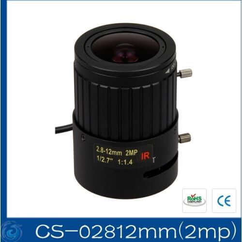 2MP. Lens to meet HD network cameras 2.8-12mm 1/3 F1.4 CCTV Lens .CS-02812mm(2mp)