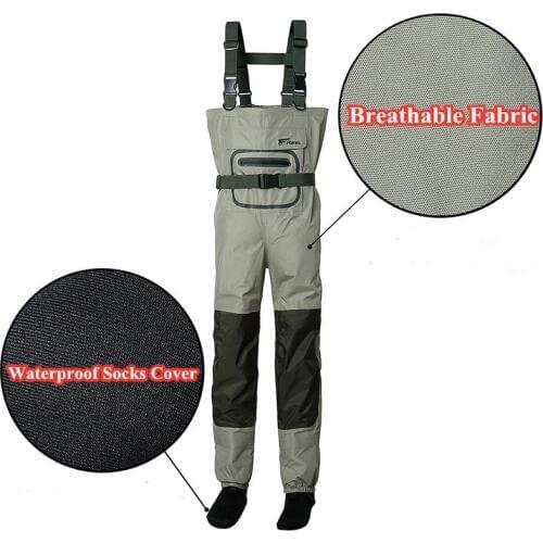 3 Layer Waterproof Wading Pants Fishing Clothes Ultralight Breathable Cloth Outdoor Hunting Fishing Pants Large Size Waders Pant