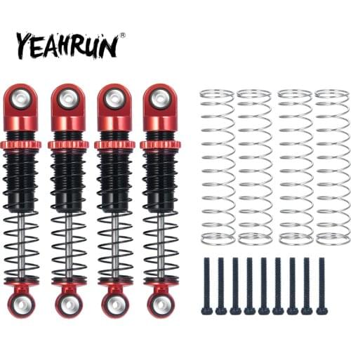 YEAHRUN 39.5mm Aluminum Threaded Mini Shock Absorber for Axial SCX24 AX90081 1/24 RC Crawler Car Truck Upgrade Accessories Parts