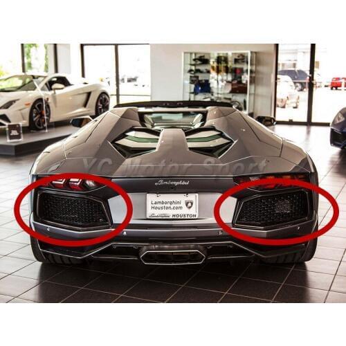 Car Accessories Dry Carbon Fiber OEM Style Air Duct Fit For 2011-2014 Aventador LP700 Rear Bumper Airduct Air Intake Surround