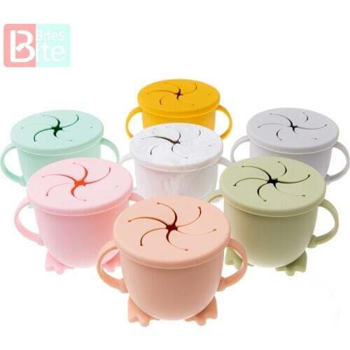 Baby Feeding Cups Baby Learning Baby Drinkware Silicone Snack Cups For Toddlers & Kids With Silicone Baby Trainer Cup 2020 New