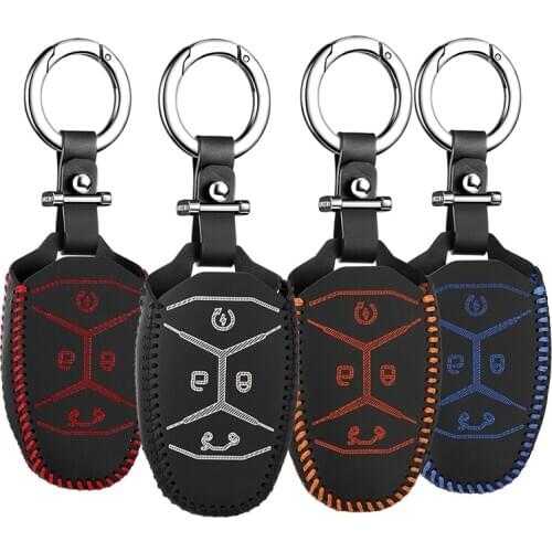 Luckeasy key cover for geely emgrand LYNK&CO 01 02 03 2017 2018 Car Key bag/case wallet holder key2y