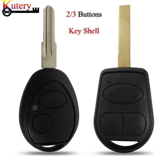 Kutery 10PCS/Lot Remote Car Key Shell For Land Rover Range Rover 2/3Buttons Replacement Key Case Fob Cover With Uncut Blade