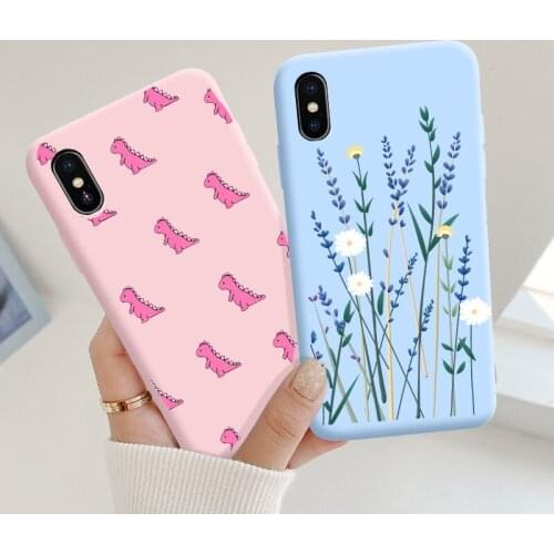 Case For Xiaomi Redmi Note 8 T 8T Cases Silicone Phone Cover Bags For Redmi Note 8T note8T Protective Bumper Fundas Cover Flower