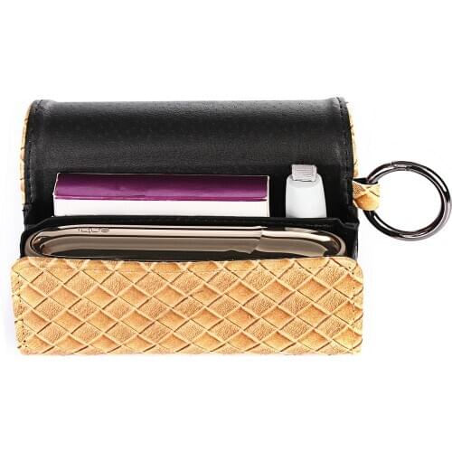 Flip Cover for Iqos 3.0 Duo Case Pouch Bag Holder Double Book Cover Wallet Leather Case With Ring for Iqos 3.0 Accessories