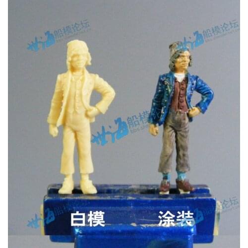 Toys solider Scale 1/50 Resin sailor Model ship kit accessories - 6 pcs/packet