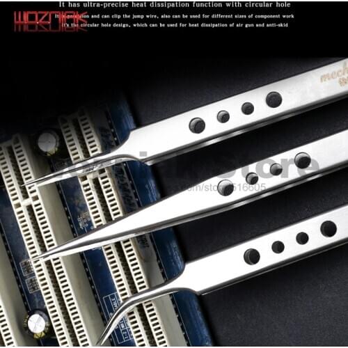 MECHANIC Thickening of Mobile Phone Maintenance Nipple Tweezers Elongated Clamp Special Purpose for Precision Electronic Compone