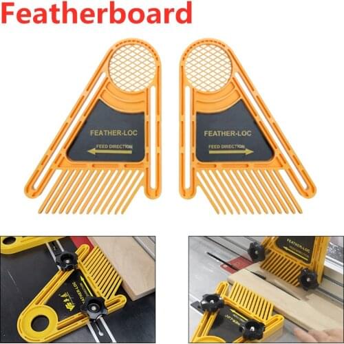 Multi-purpose Feather Loc Board Set Woodworking Engraving Machine Double Featherboards Miter Gauge Slot Wood Working DIY Tool