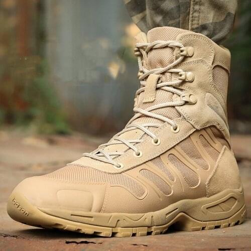 Ultralight Combat Breathable Tactical Boots Men Outdoor Sports Hunting Hiking Shoes Field Training Military Boot 38-46 Size