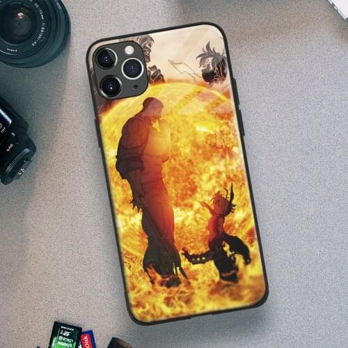 Meliodas Escanor Seven Deadly Sins Anime Soft TPU Glass Phone Case for IPhone SE 6s 7 8 Plus X Xr Xs 11 12 Mini Pro Max Samsung