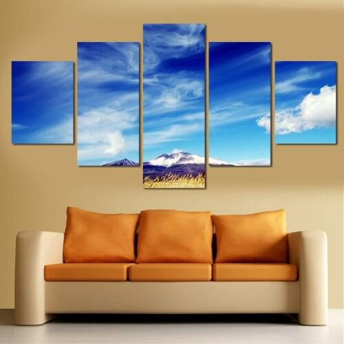 New Painting Blue Sky Scenery HD Pictures Paintings Canvas Painting Wall Pictures For Living Room Wall Decor No Frame