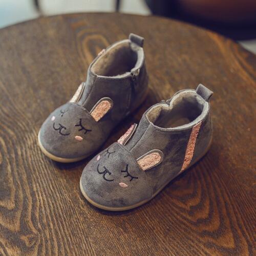 2019 new girls can snow boots cotton shoes waterproof non-slip boots childrens shoes fashion womens treasure Martin boots