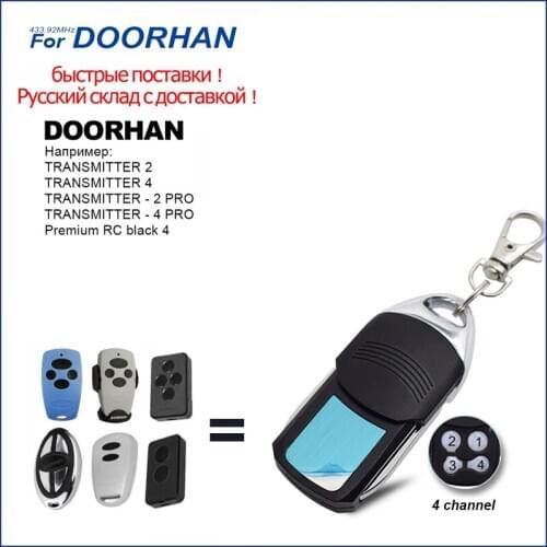 NEW Remote Control Transmitter DOORHAN 2 Pro Black For Gates And Barriers Garage Door Remote Control