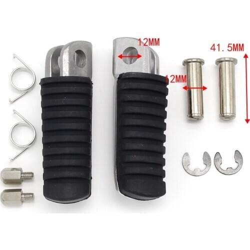 Motorcycle Front Foot Pegs Footrest For Kawasaki ER650 ER-6N ZR1000 ZX1000 Z1000SX ZR900 Z900 Z900RS Z750 34028-0127 34028-0128