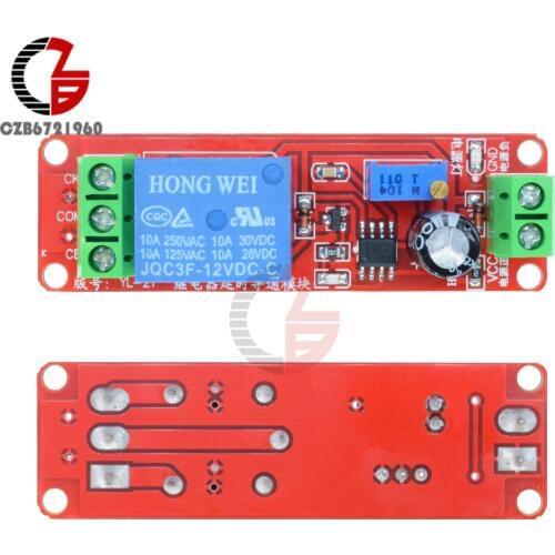 DC 12V NE555 Time Delay Relay Shield Timer Control Switch Timing Relay Module 0~10S Adjustable