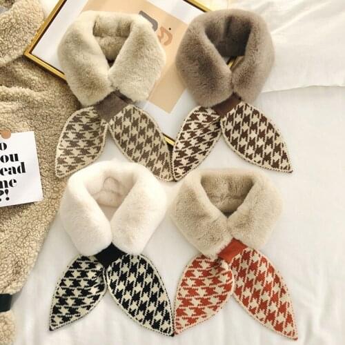 Women Warm Imitation Rabbit Fur Fake Collars Female Small Scarf False Collars Female Shirt Detachable Collars Accessories