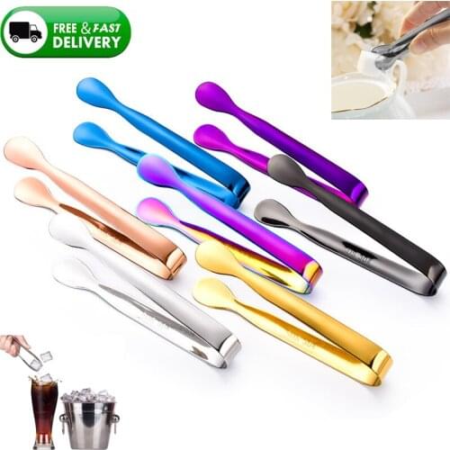 Food Tong Stainless Steel Kitchen Tongs Non-slip Cooking Clip Clamp BBQ Salad Tools Grill Kitchen Accessories Metal Ice Tongs