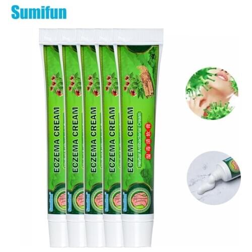 Sumifun 5Pcs Natural Ointment Psoriasi Eczma Cream Works Well For Dermatitis Psoriasis Eczema Urticaria Beriberi Skin Care