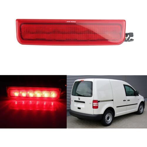 ANGRONG LED Rear High Level Brake Stop Light Lamp For VW Caddy MK3 2004-2015 Red Lens