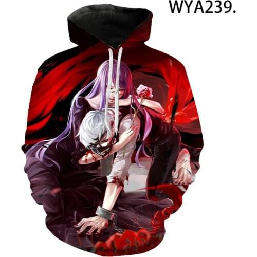 3D Printed Hoodies Tokyo Ghoul Men Women Children Fashion Pullover Long Sleeve Boy Girl Kids Sweatshirts Streetwear Cool Jacket