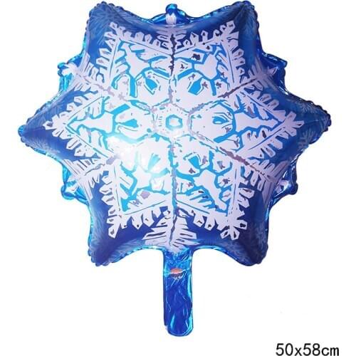 20Pcs Christmas Decorations Snowflakes Balloons Elsa Anna Foil Balloons Party Supplies Home Ornaments New Year Xmas Santa