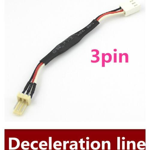 High Quality 50pcs/lot 27ohm computer fan 3pin fan speed reduction line fan deceleration line 3pin deceleration line