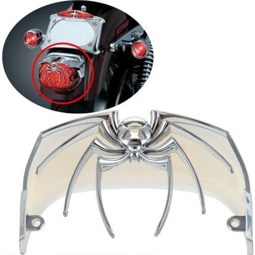 Chrome Motorcycle Spider Widow Rear Tail Light Cover For 1973-2012 Harley Sportster 883 1200 XL FLSTS FLSTSC FLSTN FXSTD FLHX