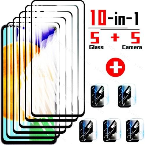 Tempered Glass for Samsung Galaxy A52 A22 5G A12 A42 A72 A82 Screen Protector Lens Film for Samsung A12 Clear Protective Glass