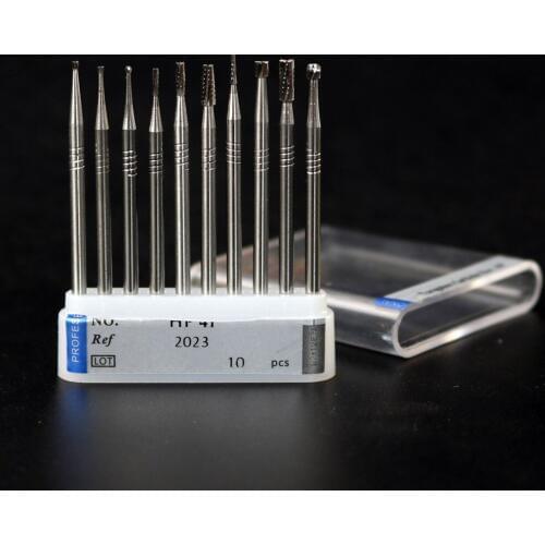 10pcs 2.35MM SHK Tungsten Steel Burs for jewelry dental wood metal teeth Abrasive Grinding Polishing Micro-carving mill cutter