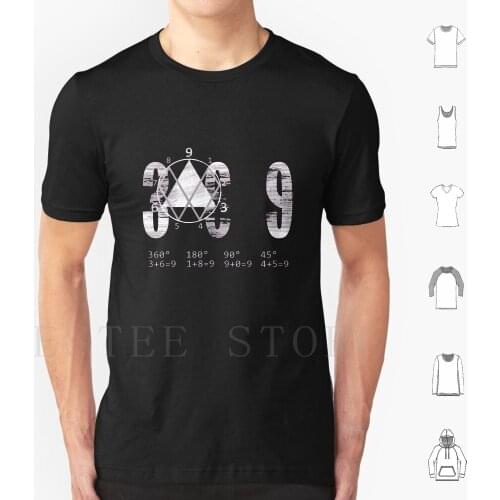3 6 9 Key ( On Black ) T Shirt Cotton Men Diy Print 369 14875 Nikola Tesla 369 Key Tuzlay Behind Numbers Numbers 369