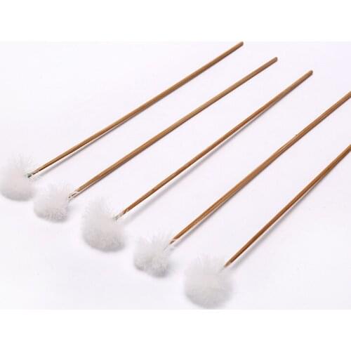 5Pcs Goose Feather Earpick Wax Remover Curette Adult Bamboo Handle Ear Dig Tools Spoon Cleaner Stick Health Care