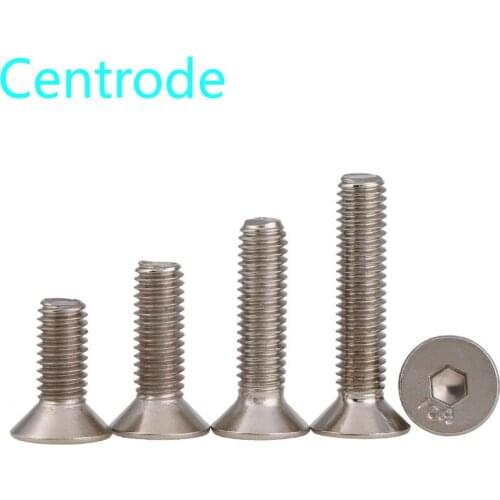 Standard DIN7991 Nickel-plated 10.9-grade countersunk head socket head socket head cap screw M6-M8 5PCS