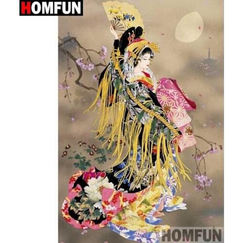 HOMFUN Full Square/Round Drill 5D DIY Diamond Painting "beauty" Embroidery Cross Stitch 5D Home Decor A08713
