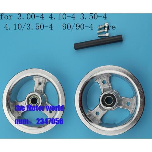 Free shipping Aluminium 10inch Rear Wheel Rim 3.00-4 New Scooter Wheel Hubs for 3.00-4 or 3.50-4 or 4.10-4 Tire aluminum