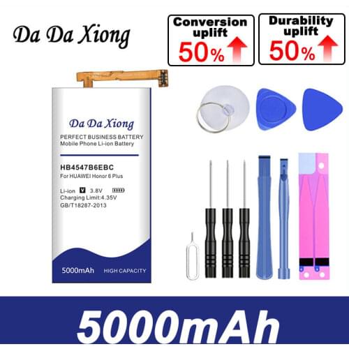 DaDaXiong 5000mAh HB4547B6EBC Battery for HuaWei Honor 6 Plus 6plus PE-TL20 UL00 TL10 CL00
